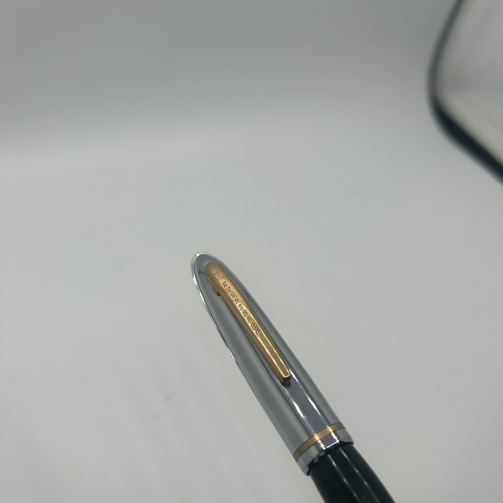 Eversharp Symphony 500 Fountain Pen Raymond Loewy Slipper Cap Green Vintage Good - Picture 2 of 4